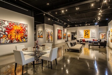 Modern Art Gallery Interior