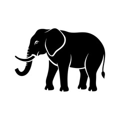 Elephant logo design isolated on a white background