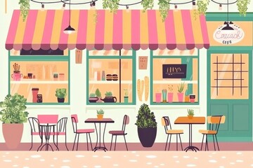 Charming cafe with outdoor seating