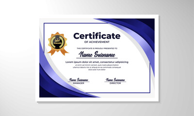 elegant gradient certificate design template