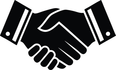 handshake between two businessmen silhouette