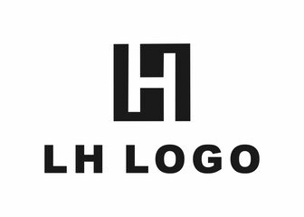 letter lh logo, design, Vector, illustration, creative icon, template