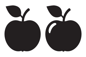 Apple icon. Apple sign symbol for web site and app design.
