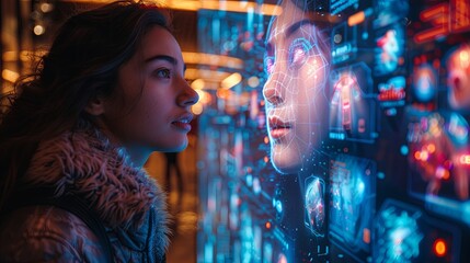 Virtual influencers meet and greet fans Interact with state-of-the-art digital technology.