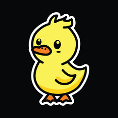 cute duck vector illustration graphic