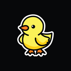 cute duck vector illustration graphic