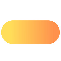 Gradient Yellow to Orange Pill Shape for Graphic Design