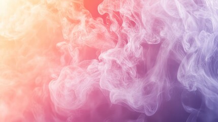 An abstract image of vapor creating intricate, delicate patterns against a soft, dreamy background.