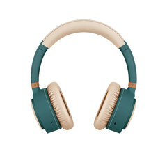 Fototapeta premium Stylish over-ear headphones with a modern design, perfect for music lovers seeking superior sound quality and comfort.
