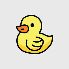 cute duck vector illustration graphic