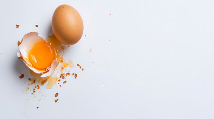 Broken eggs are a sign of loss and a sign of beginnings.