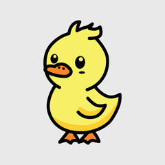 cute duck vector illustration graphic