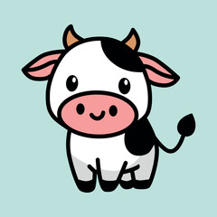 cute cow vector illustration graphic