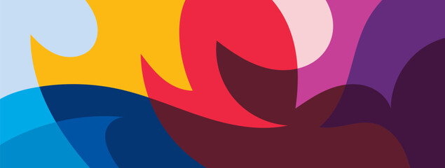 Obraz premium Abstract dynamic shape art background vector design. Wallpaper for banner, magazine, social media, creative album, art cover editable layout illustration template. 