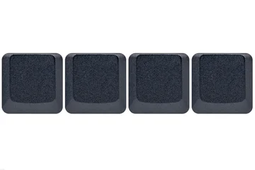 4 Black empty keys buttons from a keyboard  © RPM
