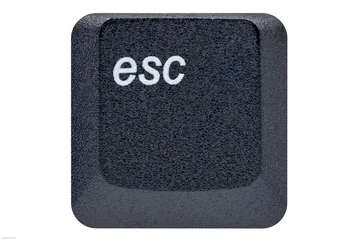 Black key button from a keyboard showing the shortcut ESC © RPM