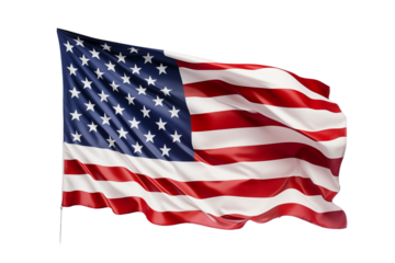 united states flag on transparent background. united state flag isolated on transparent background png cutouts. Image for graphic designer. Image for flyers. Image for communication. Patriotic united.