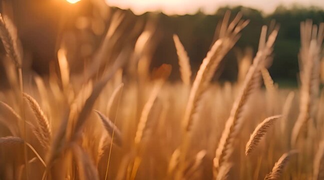 Agricultural Border of a Wheat Field