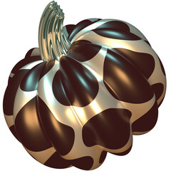 Halloween pumpkin retro psychedelic style 3d