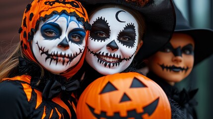A Halloween costume competition with creative and elaborate entries.