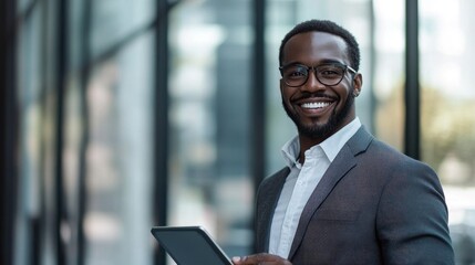 Fototapeta premium Mature Black Man In Urban Setting, Accessing Business Emails And News On His Smartphone. Engaged In Social Media, Website Browsing, And Corporate Networking Via Digital Apps.
