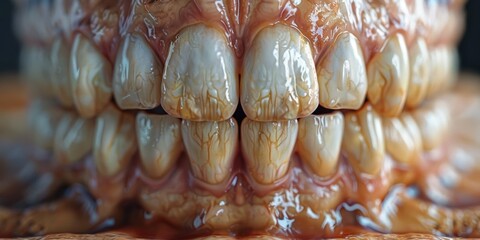 Close Up Of Human Teeth