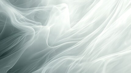 Obraz premium Delicate wisps of smoke swirl gracefully, forming an ethereal abstract background with soft, flowing lines.