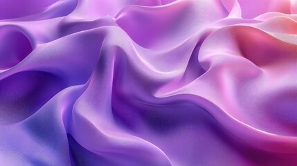 Obraz premium Abstract Background with 3D Wave Gradient Silk Fabric