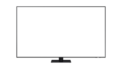 White screen LED TV television isolated image