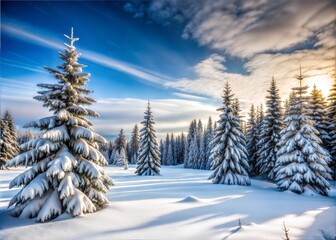 Winter forest in tranquility