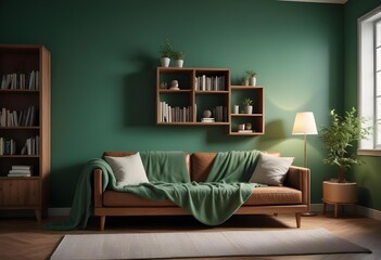 A living room with a couch coffee table and a television