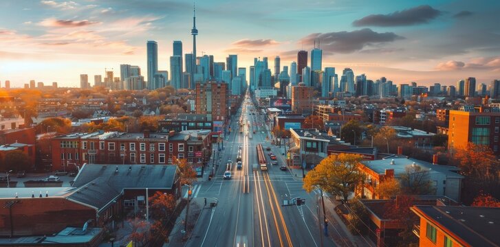 Toronto Skyline at Sunset