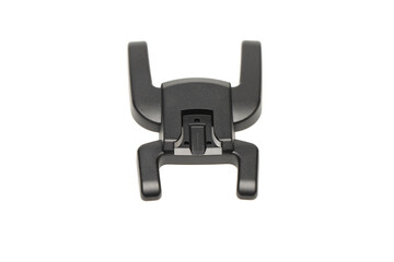 Speedlight or flash stand. Cold shoe to attach speedlight. Isolated in white background.