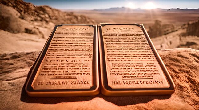 Stone Tablets. The Ten Commandments and Their Covenant