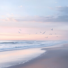 Fototapeta premium Calm Beach at Dawn
