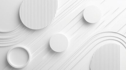 A minimalistic white geometric background with subtle, abstract linear shapes creating a modern, clean design