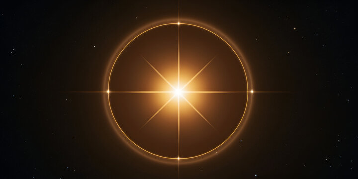 Glowing Canopus Star in Carina Constellation with Golden Luminosity