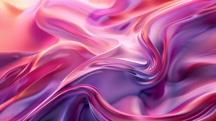 Obraz premium A pink and purple swirl of fabric with a purple background