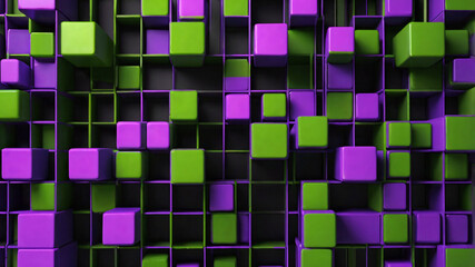 Abstract geometric structure for elegant banner concept. Beautiful 3d mosaic