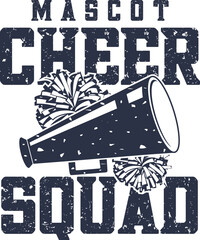Mascot Cheer Squad, Cheerleader, Cheerleading Vector Files