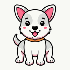 Fototapeta premium cute dog vector art design 