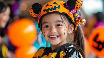 A Halloween-themed parade with participants dressed as their favorite spooky characters.