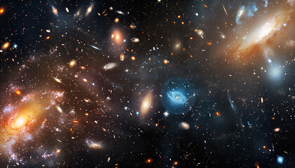 universe with galaxies