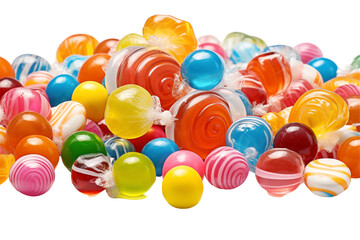 Candies on transparent background. Themes related to candies. World of candies. Candy store. Buy and sell candies. Images for graphic designers. Candies isolated. PNG cutout.