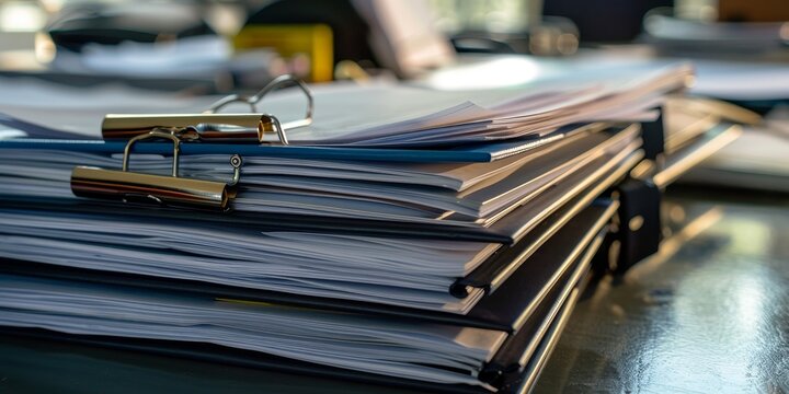 An open policy manual and accompanying documents with clear text and annotations, representing detailed and organized business guidelines for easy reference