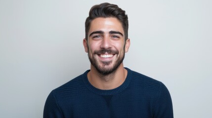 Obraz premium The smiling bearded man