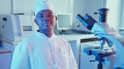 Laboratory Research in Chemistry With Advanced Equipment at a Medical Facility