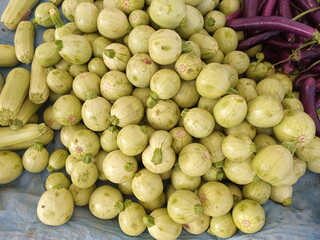 Fresh Apple Gourd Ready for Cooking