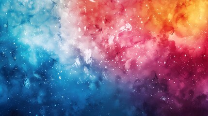 Fototapeta premium Vibrant Watercolor Splash Abstract Background with Copyspace