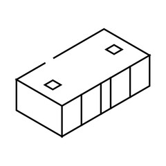 brick for building house line icon vector. brick for building house sign. isolated contour symbol black illustration
